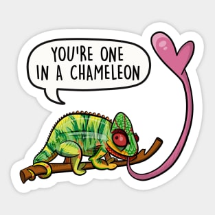 You're one in a chameleon Sticker